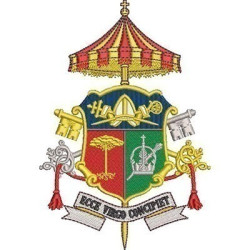 Embroidery Design Coat Of Arms Cathedral Of Curitiba