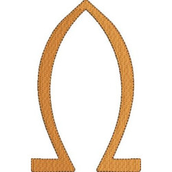 Embroidery Design Omega 12cm