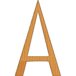 Embroidery Design Alpha 12 Cm