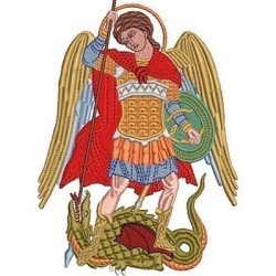 Embroidery Design Saint Michael Archangel 9