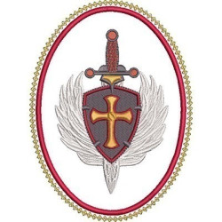 Matriz De Bordado Medalha São Miguel Arcanjo 2