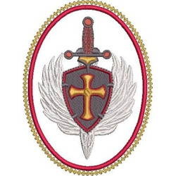 Matriz De Bordado Medalha São Miguel Arcanjo 3