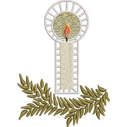 Embroidery Design Advent Candle