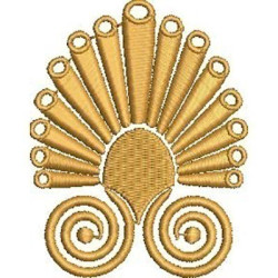 Embroidery Design Stylized Shell