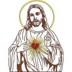 SACRED HEART OF JESUS CONTOURED 1