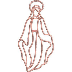 Embroidery Design Mary Contoured 1