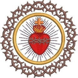 SAGRADO CORAZÓN DE JESÚS CON CORONA