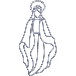 Embroidery Design Mary Contoured 2