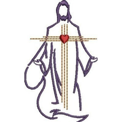 Embroidery Design Jesus Contornado