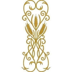 Embroidery Design Arabishes With Wheat 2