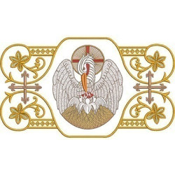 Diseño Para Bordado Marco Decorado Con Pelican 1
