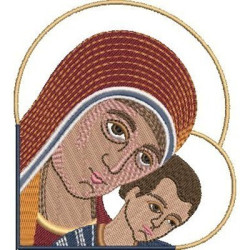 Diseño Para Bordado Maria Y Jesus