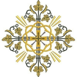 Embroidery Design Decorated Crown Of Thorns 1