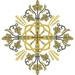 Embroidery Design Decorated Crown Of Thorns 2