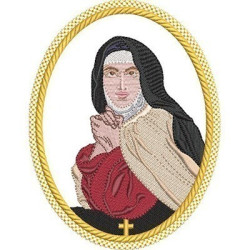 Matriz De Bordado Medalha Santa Teresa Dávila