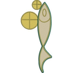 LITURGICAL FISH AND BREAD 2