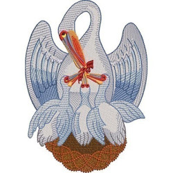 Embroidery Design Eucharistic Pelican 5