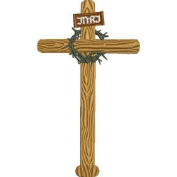CROSS WITH THORNS CROWN