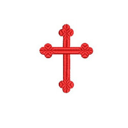 Diseño Para Bordado Cruz Decorada 191