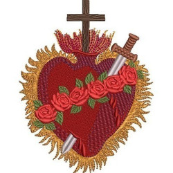 Embroidery Design Immaculate Heart Of Mary 2