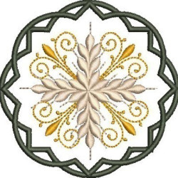 Diseño Para Bordado Cruz Decorada 227