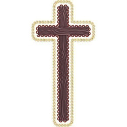 Embroidery Design Decorated Cross 194
