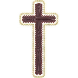 Diseño Para Bordado Cruz Adornada 194