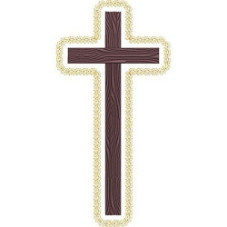 Embroidery Design Decorated Cross 195
