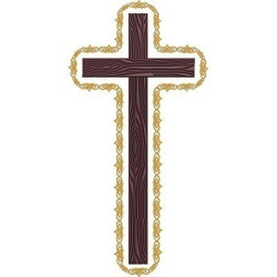 Embroidery Design Decorated Cross 196