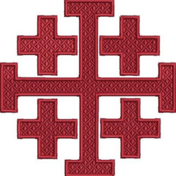 Embroidery Design Cross Of Jerusalem 4