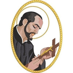 Embroidery Design Medal Saint Anthony Mary Zaccaria