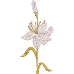 Embroidery Design Lily 30 Cm