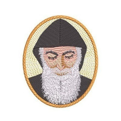 Embroidery Design San Charbel Makhlouf Medal 1