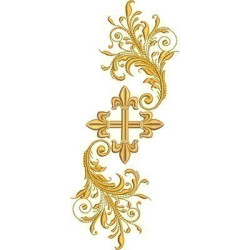 Embroidery Design Decorated Cross 199