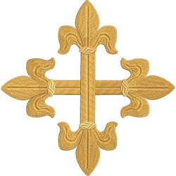 Embroidery Design Decorated Cross 201