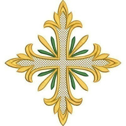 Embroidery Design Decorated Cross 202