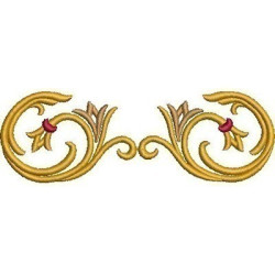 Embroidery Design Arabesc Golden 11