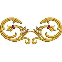 Embroidery Design Arabesc Golden 17