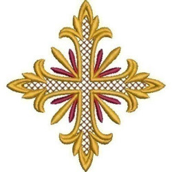 Embroidery Design Decorated Cross 206