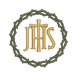 Embroidery Design Crown Of Thorns With Jhs 4