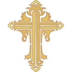 Embroidery Design Decorated Cross 208