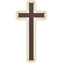Embroidery Design Decorated Cross 209