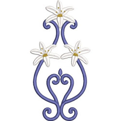 Embroidery Design Arabescs With Lilies 10