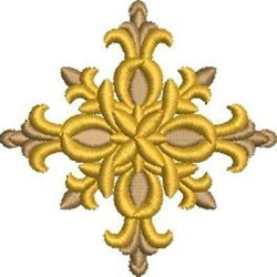 Diseño Para Bordado Cruz Adornada 213
