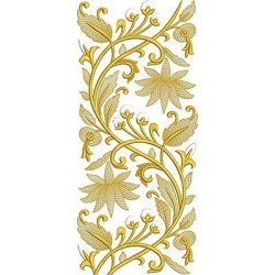 Embroidery Design Floral Line 36 Cm