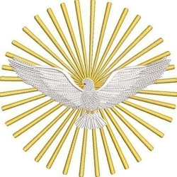 Embroidery Design Divine Holy Spirit 19 Cm