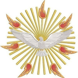 Diseño Para Bordado Pentecostés 19 Cm