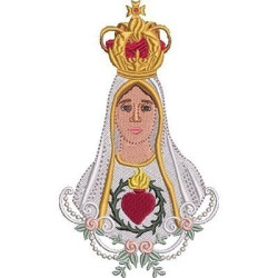 Diseño Para Bordado Nuestra Señora De Fátima 3