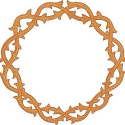 Embroidery Design Crown Of Thorns 19 Cm