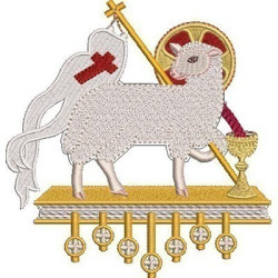 Embroidery Design Lamb 12 Cm
